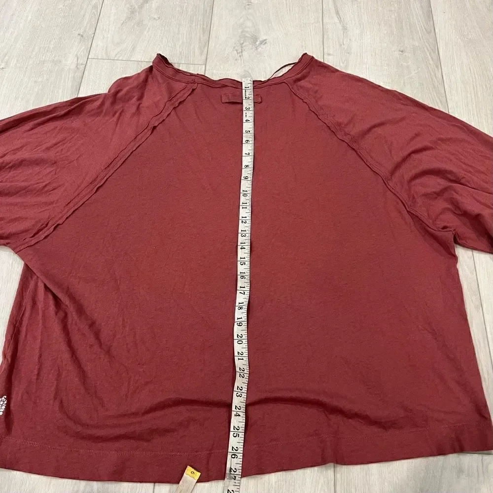 Free People She's Everything Long Sleeve Top size s
